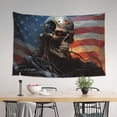 thumbnail image 4 of Xecao Cyberpunk Skull American Flag Print Tapestry, Wall Hanging Room Funny Decor, Backdrop Room Decor for Bedroom Living Room dormitory, 4 of 8