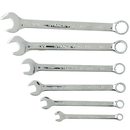Stanley 6pc Combination Wrench Set, Standard - Walmart.com