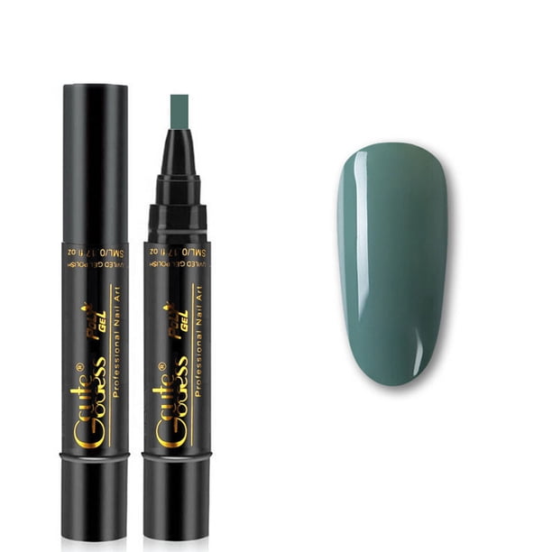 Lápiz de gel para uñas, gel para uñas en lápiz, no requiere aceite ni capa superior para niñas, para dibujo de uñas artísticas, lápiz de esmalte de 5 ml