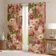 thumbnail image 2 of Homewish Vintage Groovy Flower Curtains Pack of 2 (42x84 Each) for Female, Bohemian Mandala Curtains Blackout, Western French Style Bedroom Curtains, Curtains and Drapes Decor, 2 of 6
