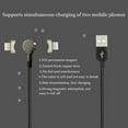 thumbnail image 2 of 180 Degree Rotating Magnetic USB Cable charging cord magnetic charging Mobile Phone Fast Charger Cord Micro/Type-c/8 Pin Head, 2 of 9