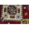 thumbnail image 3 of 6x9 Hand Knotted Antique Kazak Red and Beige Traditional Tribal Armenian Rug | KZA16, 3 of 9