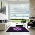 thumbnail image 7 of Ahgly Company Machine Washable Indoor Rectangle Transitional Deep Purple Area Rugs, 3' x 5', 7 of 7
