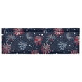thumbnail image 6 of Yayeee Kitchen Valance Rod Pocket 54" x 18" Living Room Window Curtain, Red and Blue Fireworks Pattern, 6 of 6