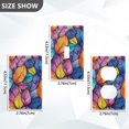 thumbnail image 7 of Yayeee Duplex Wall Plate 1-Gang 4.5"x2.7" Home Receptacle Light Switch Decorative Outlet Cover, Colorful Leaves, 7 of 7