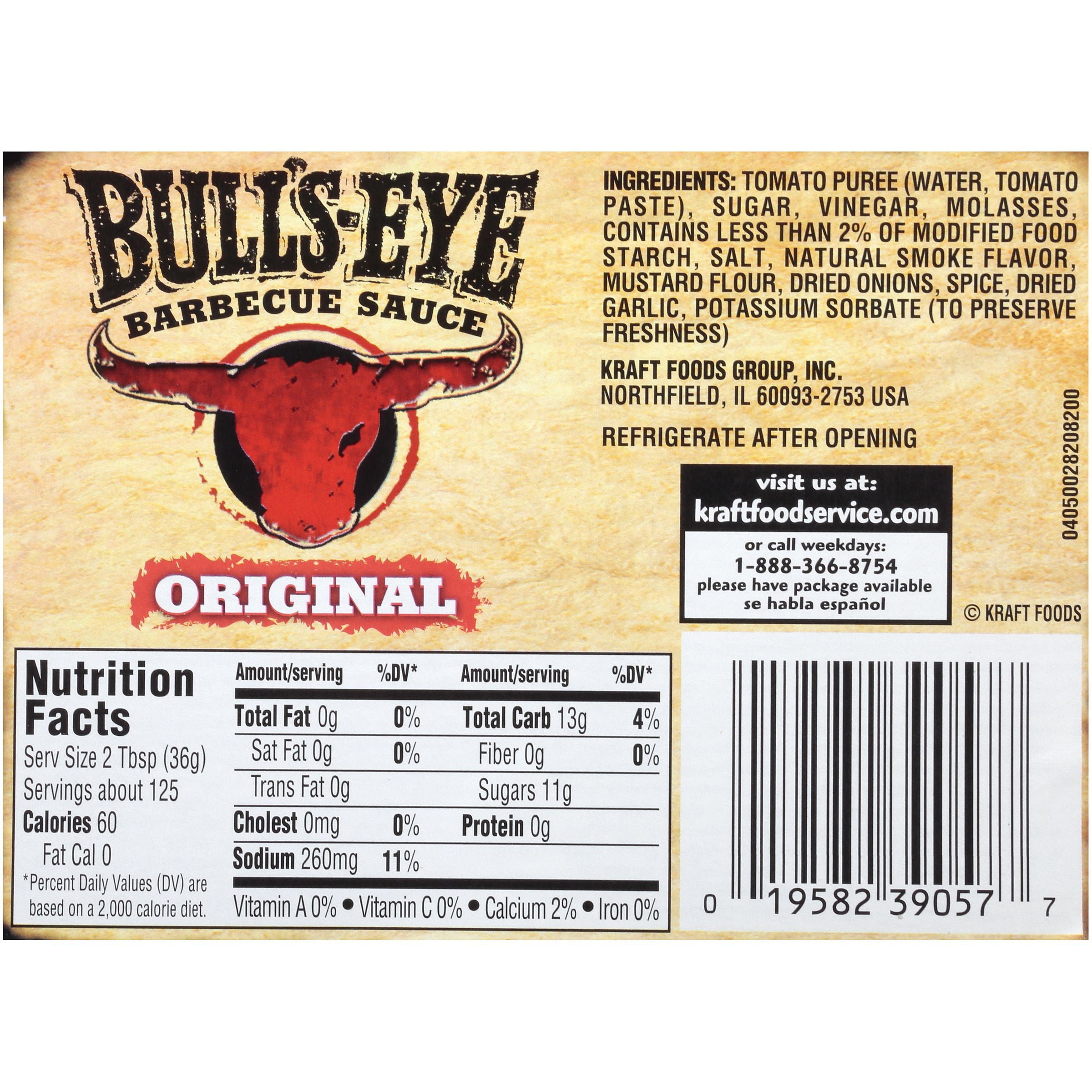 Bullseye Bbq Sauce Nutrition Information Besto Blog