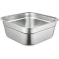 thumbnail image 1 of Stainless Steel Washing Up Bowl, Multi-Purpose Dish Tub for Sink, Large Square Container for Kitchen, Vegetable Washing Basin, Sturdy Dishpan for Home, 1 of 6