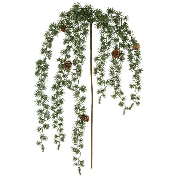 Green Pine Waterfall Decorative Christmas Pick, 18 in, by Holiday Time