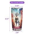 thumbnail image 5 of Hello 2025 Schnauzer Celebrates Happy New Year Firework Balloon 20oz Stainless Steel Tumbler Insulated Cup with Lid Miniature Schnauzer Dog Lover - 02024, 5 of 5