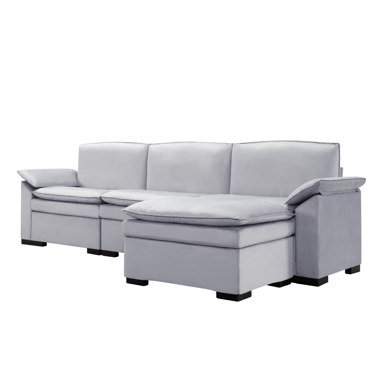 Gewnee Combination Sofa With Movable Footstool and Movable Footrest, Suitable For Living, Office Area and Reception Room.