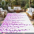 thumbnail image 2 of Purple Outdoor Rug for Patio/Deck/Porch, Non-Slip Large Area Rug 4 x 6 Ft, Polka Dots Watercolor Abstract Art Indoor Outdoor Rugs Washable Area Rugs, Reversible Camping Rug Carpet Runner, 2 of 8