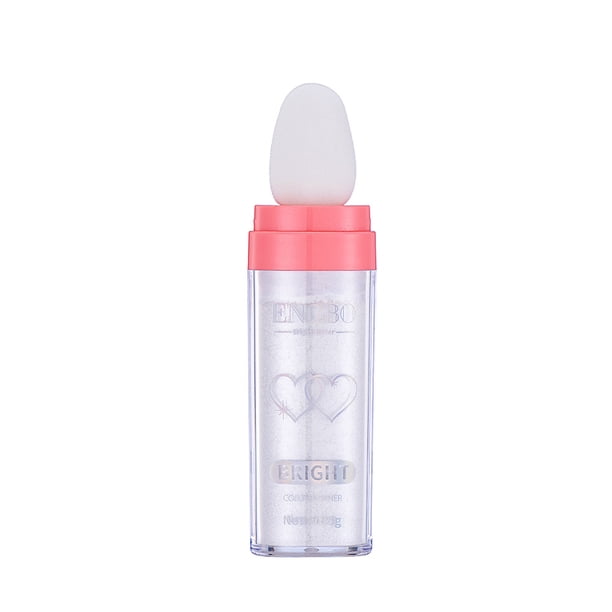 Barra de fósforo de 1 pieza, resaltador de barra de maquillaje, barra de polvo corporal resaltador, juego de belleza brillante, plata