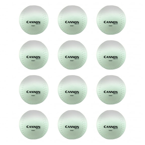 Cannon Sports Sponge Center Softballs for Batting Practice & Training (One Dozen, 12-Inch)