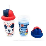 Disney Mickey Mouse Baby Girls' Mickey Mouse 2-Pack Pop-Up Straw Sipper Cups - blue/multi, one size