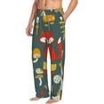 thumbnail image 2 of Balery Cute Animal Forest print Men's Pajama Pants,Ultra Lightweight Pjs,Lounge Pant-Medium, 2 of 9