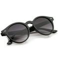 thumbnail image 5 of zeroUV - Modern Keyhole Nose Bridge Horn Rimmed P3 Round Sunglasses 50mm - 50mm, 5 of 5