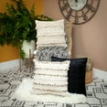 thumbnail image 2 of Parkland Collection Kat 67x52" Hexagonal Cotton Fabric Throw Blanket in Black, 2 of 5