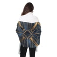 thumbnail image 4 of FORMRS Womens Scarf Winter Soft Long Big Warm Shawls Wrap Tassel Scarves, Elegant Geometric Pattern, 4 of 9