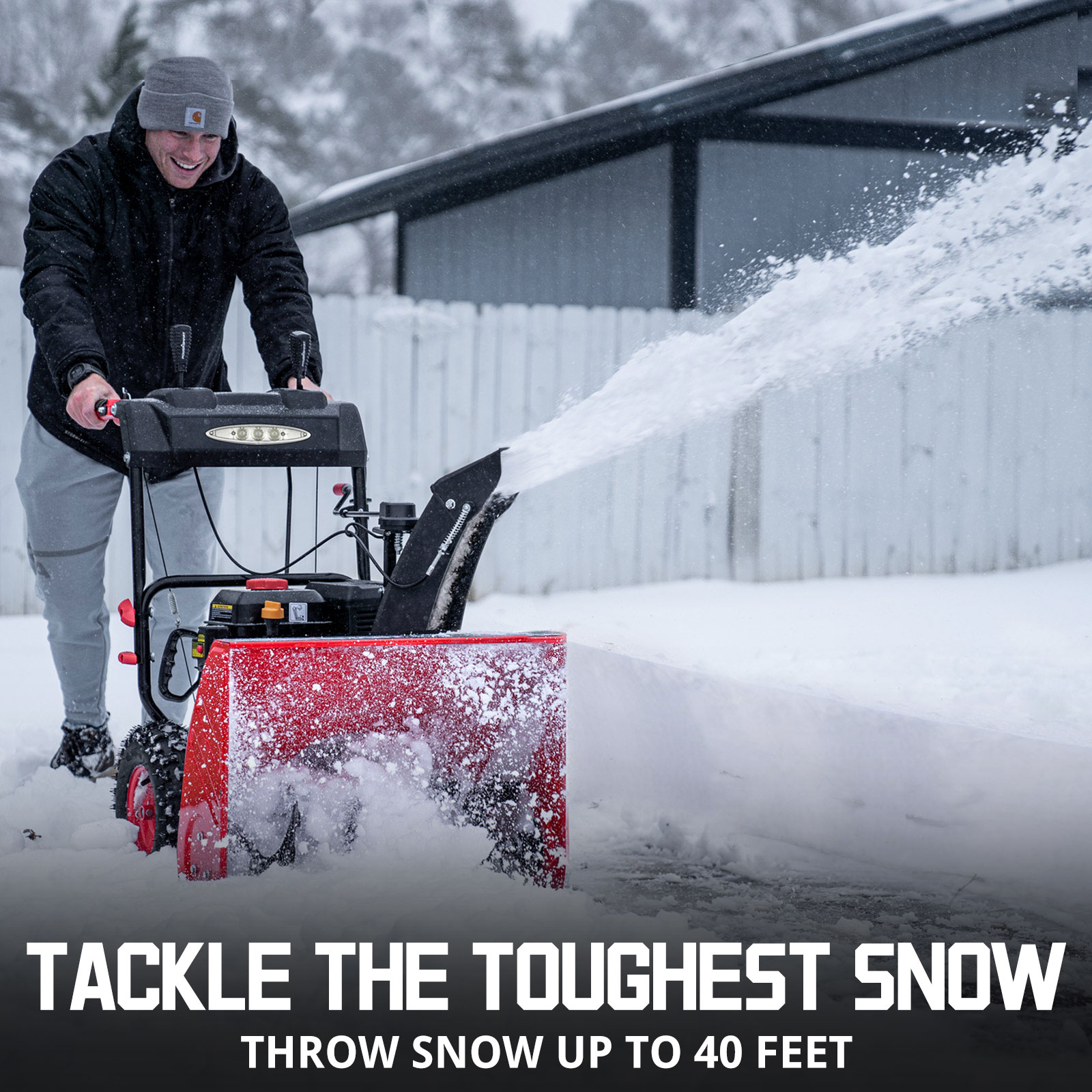 PowerSmart Gas Snow Blower: 24 in. Two-Stage, Electric Start, 212CC Self-Propelled Snow Blower with LED Headlight - image 5 of 9