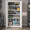 white Barn Door Style, variant on Heavy-Duty Large Capacity Garage Storage Cabinet with Sliding Barn Door Style and Adjustable Shelving, Perfect for Organizing Tools, Equipment, and Gear