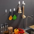 thumbnail image 4 of Gancho de pared adhesivo, 8 piezas Ganchos para toallas de cocina Ganchos para toallas de baño sin taladrar Acero inoxidable, 4 of 5