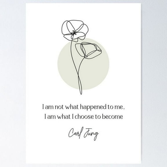 Carl Jung Quote UNFRAMED Poster, 8x12