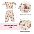 thumbnail image 5 of Disney Clothes Baby Girls Printed Fleece Sweatshirt and Pants Set – Minnie Mouse, Marie, Stitch, Pooh & Toy Story Outfit Set (12M–24M), 5 of 7