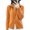 Orange, variant on Women Knitted Sweater Coat High Collar Long Sleeve Double Zipper Placket Autumn Winter Solid Color Knitwear