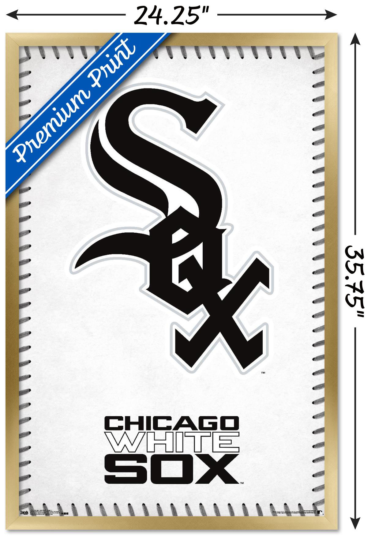 MLB Chicago White Sox - Logo 17 Wall Poster, 22.375" x 34", Framed