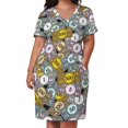thumbnail image 3 of Juegos de mesa My Cash Patrón Vestido suelto con bolsillos Vestidos de fiesta para mujer Vestidos de mujer para mujer 2025, 3 of 7