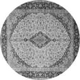 thumbnail image 1 of Ahgly Company Indoor Round Medallion Gray Traditional Area Rugs, 6' Round, 1 of 1