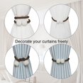 thumbnail image 2 of Magnetic Curtain Tiebacks Convenient Curtains Drape Ties Backs Weave Rope Curtain Holdbacks for Outdoor Window Draperies, 2 of 5