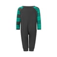 thumbnail image 6 of Elippeo Family Matching Christmas Pajamas, Letter  Elf Boot Print Long-Sleeved Round Neck Tops + Plaid Pattern Trousers Sleepwear, 6 of 10