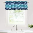 thumbnail image 2 of 1 Pc Geometric Printed Curtain Valance , 100% Polyester Rod Pocket Kitchen Valance Curtain, 2 of 7