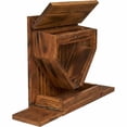 thumbnail image 2 of Squirrel House Birdhouses for Outdoors Squirrel House Kit Wren House BlueSquirrel Nesting Box 12" Brown Carbonized Squirrel Feeder House with Transparent Window, 2 of 6