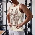 thumbnail image 5 of Salouo Cowboys Riding Horses for Men's Tank Tops,Sleeveless Muscle Shirts for Men Quick Dry Workout Tank Top Gym Muscle Tee Fitness Bodybuilding Sleeveless T Shirt-4X-Large, 5 of 7