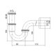 thumbnail image 4 of Sifón universal para lavabos y fregaderos-Drenaje de lavabo tubular-Trampa adaptativa de sifón y olor con agujeros de limpieza + Instrucciones Feliz Sencillez, 4 of 5