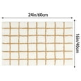 thumbnail image 6 of HMETOL Checkered Non Slip Bath Mats, Soft Fluffy Absorbent Bathroom Rugs for Shower, Sink Brown-1 16" x 24", 6 of 6