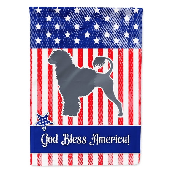 Carolines Treasures BB3368GF USA Patriotic Portuguese Water Dog Flag Garden Size Small multicolor