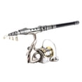 thumbnail image 2 of Coda de PESCA LIXADA Varada Combo Combo de fibra de carbono telescópica coda de Pesca Girando de Carrete de Pescado Atraes Ganchos Gamiones Swivels Agua Agua Dulce, 2 of 7