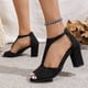 thumbnail image 2 of WILLBEST Sandalias Flexi Para Mujer, Estilo Europeo Y Retro, De Comercio Exterior, De Talla Grande, Huecas, Ligeras, Con Suela Suave, Informales, Sandalias, 2 of 8