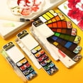 thumbnail image 2 of Superior Portable Solid Watercolor Paint Set With Water Brush Pen Water Color Paints Pigment for Painting Aquarelle Art Supplies He Qiyong unisex, 2 of 2
