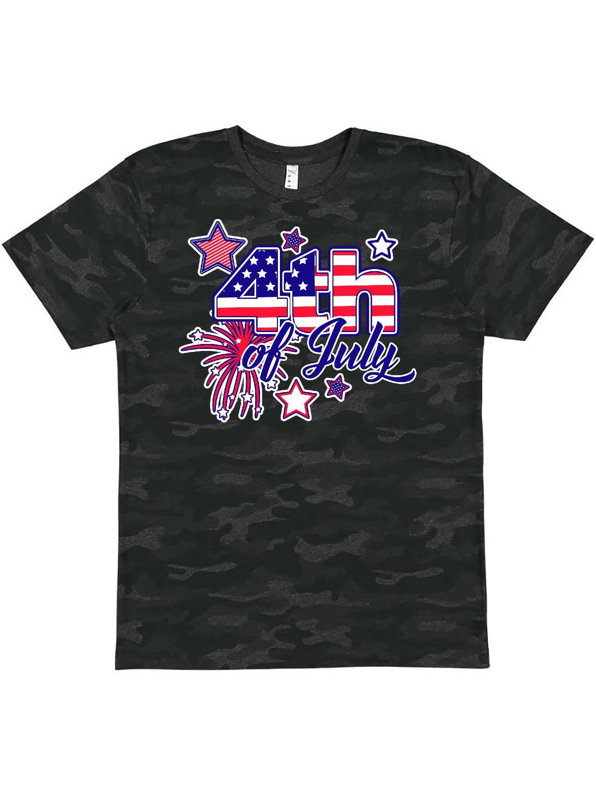 Inktastic 4th of July Fireworks Stars and American Flag TShirt