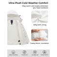 thumbnail image 6 of Wantdo Women's Puffer Jacket Recycled Padded Winter Jacket Puffy Coat with Removable Hood White XL, 6 of 10