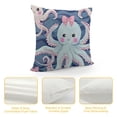 thumbnail image 4 of Square  Pieces Pillowcases Cool Octopus Zippered Throw Pillow Case Cushion Pillow Covers Protectors for Home Car Decoration, 4 of 5