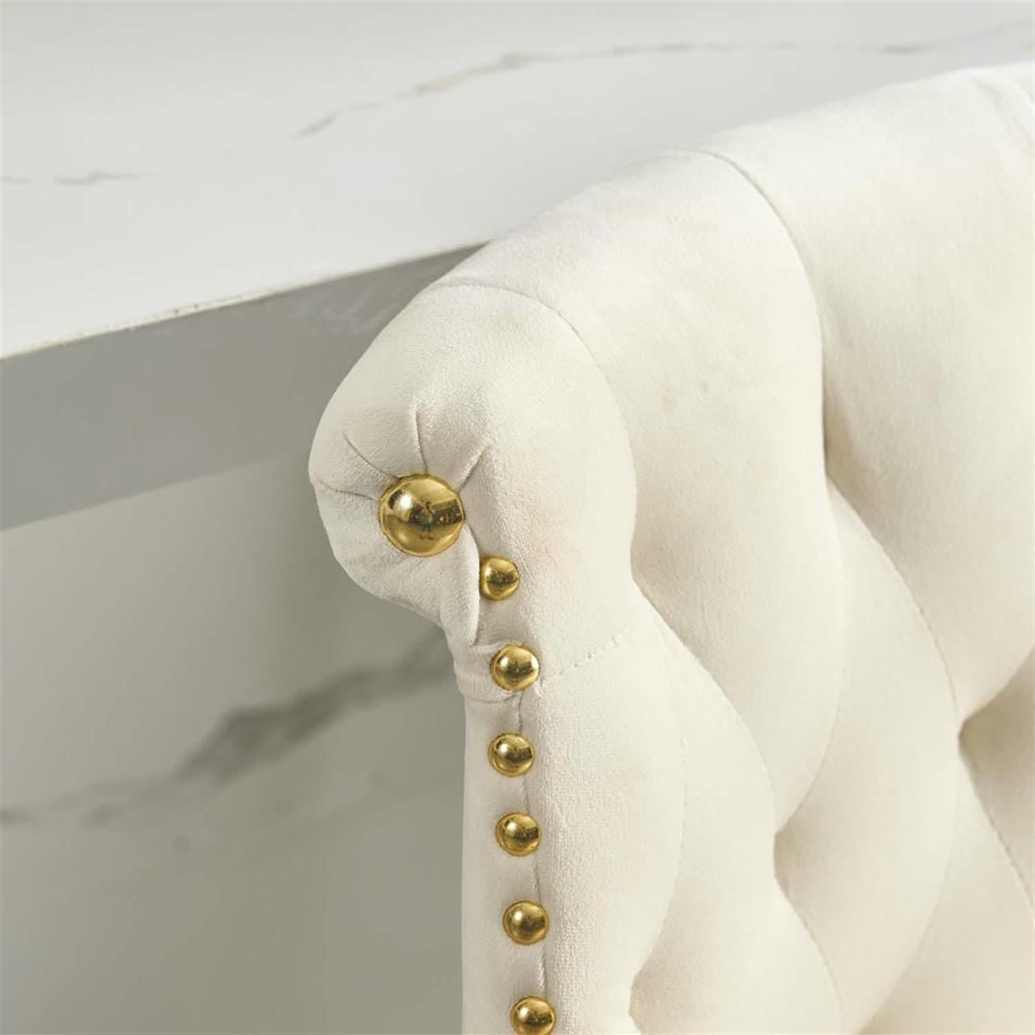 Demi Bonn 35" Counter Height Bar Stools Set of 2, Velvet Swivel Barstools with Back Pull Loop Detachable, Kitchen Island Countertop Chairs for Dining Room, Beige