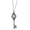 White, variant on Gothic Moonstone/Black Stone Pendant Necklace With Skull Key Charm For Women Trendy Jewelry Accessory