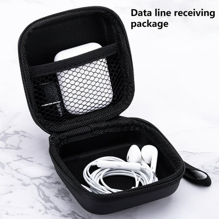 Travelwant Earbud Case, Earphone Case Headphone EVA Earbud Holder Cell Phone Accessories Organizer Mini Earbud Pouch