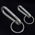 thumbnail image 4 of Lightweight Titanium Alloy Keychain Backpack Hanging Buckle Outdoor Carabiner, 4 of 7