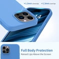 thumbnail image 4 of Compatible with iPhone 15 Pro Max Case with Screen Protector,Upgraded Liquid Silky Soft Silicone Cover,Fashionably Designed for Men Women Girls,Protective Phone Case 6.7",Sky Blue, 4 of 12